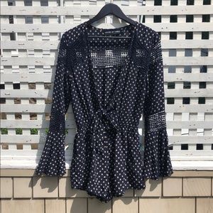 LF House of Three long sleeved romper